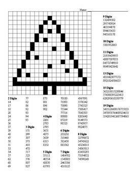 Preview of Christmas Tree Cross-Number Puzzle