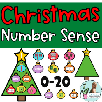 Preview of Christmas Tree Decorating Number Sense Activity. Numbers 0-20