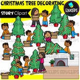 Christmas Tree Decorating - Short Story Clip Art Set {Educ