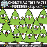Christmas Tree Faces FREEBIE {christmas clipart}
