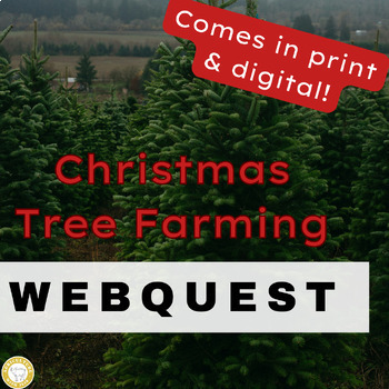 Preview of Christmas Tree Farming Activity | Agriculture Holiday Print & Digital Webquest