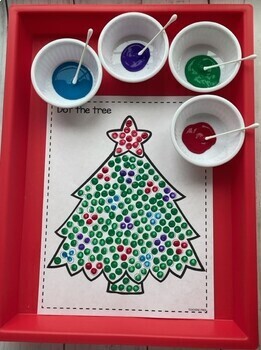 Christmas Tree Fine Motor Activities for PreK/Preschool/K | TPT