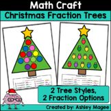 Christmas Tree Fractions Holiday Math Craft Activity for F