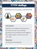Christmas Tree Gumdrop STEM project