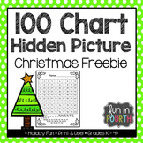 Hidden Picture 100s Chart: Christmas Tree Freebie