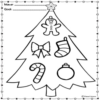 Christmas Tree Holiday Behavior Chart Behavior Management by Planet Doiron