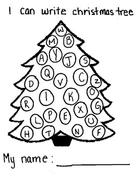 Christmas Tree Letter Identification by Kailyn Sooy | TPT