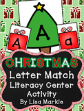 Christmas Tree Letter Match Literacy Center Activity for P