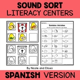 Spanish Sound Sort Literacy Centers