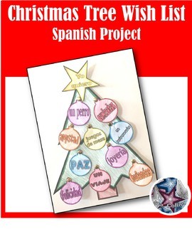 Preview of Christmas Tree List Spanish Christmas/Navidad Project