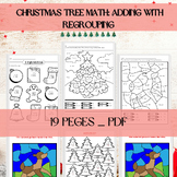 Christmas Tree Math: Adding with Regrouping