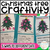 Christmas Tree Math Craft Differentiated Craftivity- Add, 