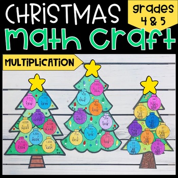 Preview of Christmas Tree Multiplication Craft