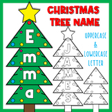 Christmas Tree Name Craft Holidays Name Craft and Bulletin Board
