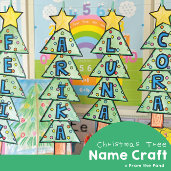 Download Christmas Tree Name Word Craft By From The Pond Tpt PSD Mockup Templates