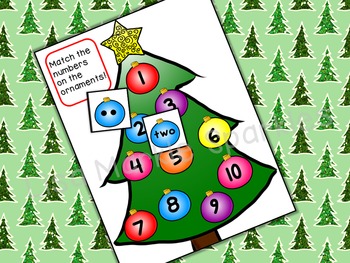 Christmas Tree Number Recognition Math Center Activity | TpT