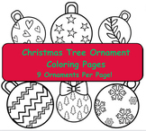 Christmas Tree Ornament Coloring Pages, Medium Size Winter