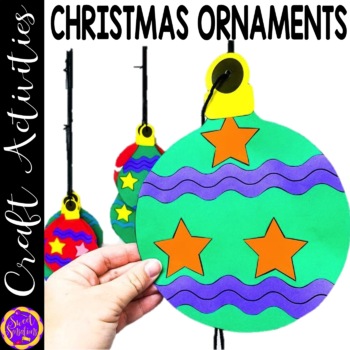 Preview of Printable Christmas Ornaments Template | Christmas Tree Ornament Craft