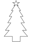 Christmas Tree Outline / Template for a Craft (Freebie)