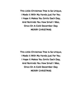 Christmas Tree Poem with Craft Idea by Poppin' Preschool ...