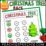 Christmas Tree Race Articulation Speech Therapy Activity