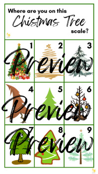 Preview of Christmas Tree Scale - Social Emotional Scale