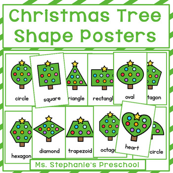 Preview of Christmas Tree Shape Posters