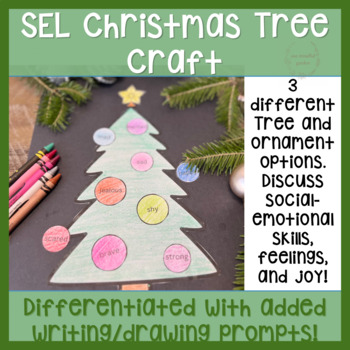 Preview of Christmas Tree Social Emotional Learning Craft Activity