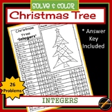 Christmas Tree Solve and Color: Integers(add/subtract/mult