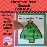 Christmas Tree Speech Therapy Craft | Interactive Worksheet