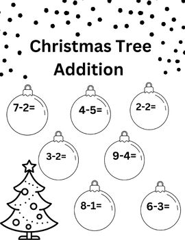 Preview of Christmas Tree Subtraction