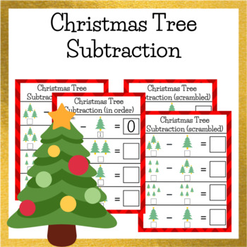 Christmas Tree Subtraction Worksheets by Taught By Ti | TpT