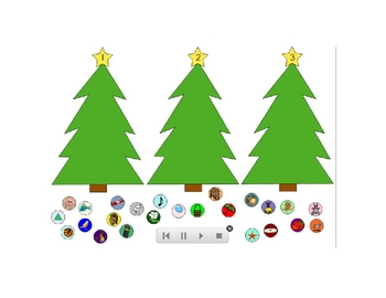 Preview of Christmas Tree Syllable Sort