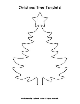Christmas Tree Template! by Loving Arms University | TPT