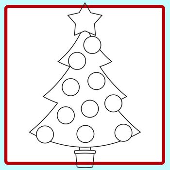 Christmas Tree Templates / Borders / Outlines Clip Art Commercial Use