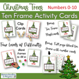 Christmas Tree Ten Frame Task Cards