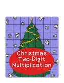 Christmas Tree Two-Digit by Two-Digit Multiplication Puzzl