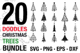 Christmas Tree Vector Silhouette Designs