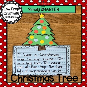Preview of Christmas Tree Writing Cut and Paste Craftivity