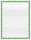 Writing Paper (Christmas Tree)