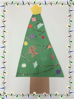 Preview of Christmas Tree with shapes craft