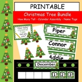Christmas TreeThemed Bundle - Name Tags - Calendar - How M