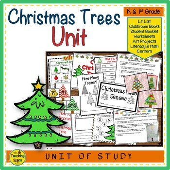 Preview of Christmas Trees Unit: Activities & Center