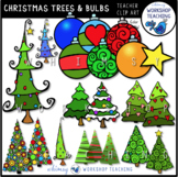 Christmas Trees and Ornaments / Bulbs Clip Art