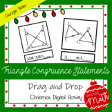 Christmas Triangle Congruence Statements | Drag&Drop | Goo
