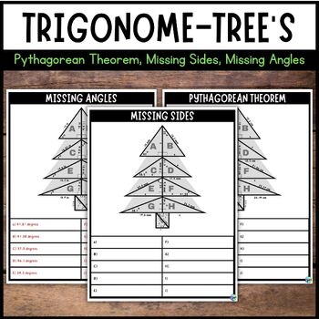Preview of Christmas Trigonometry | Trigonome-Tree's | High School Geometry & Trigonometry