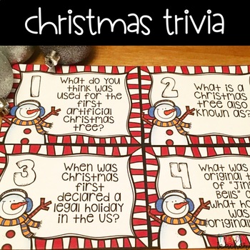 Preview of Christmas Trivia