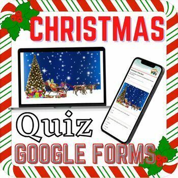 Preview of Christmas Trivia Fun Quiz on Google Forms