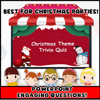 Preview of Christmas Trivia Game For Holiday Parties - Kinder and Up