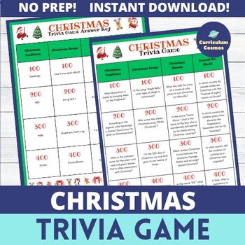 Preview of Christmas Trivia Game for Teachers, Staff, and Students